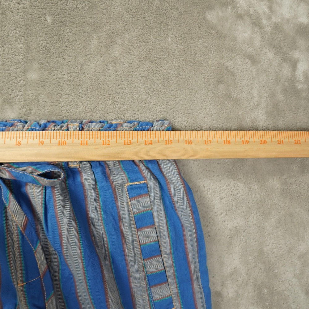 Free People Marielle Pull-On Pants Womens Small Blue Stripe Beach Ankle - Picture 7 of 11